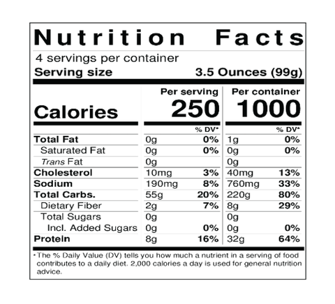 Nutritional Label