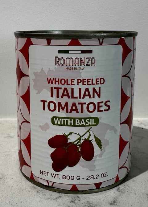 Romanza Whole Peeled Tomatoes w/ Basil TM